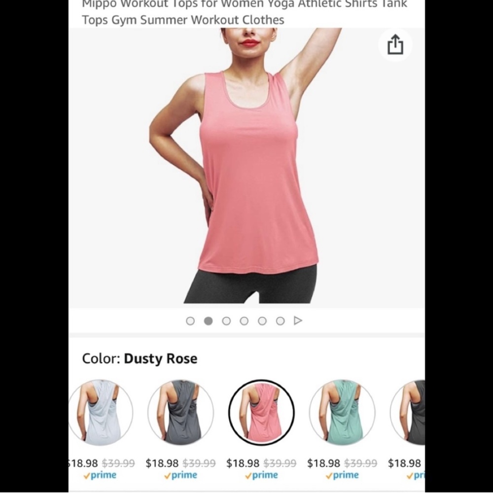 Mippo workout tank size M